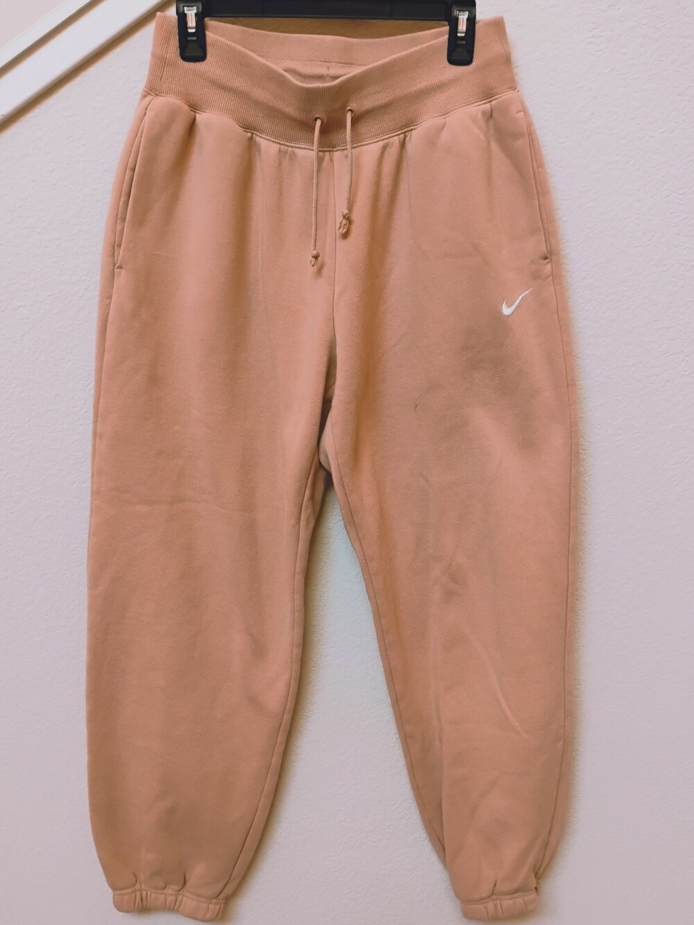 Nike Womens Tan Fleece Joggers